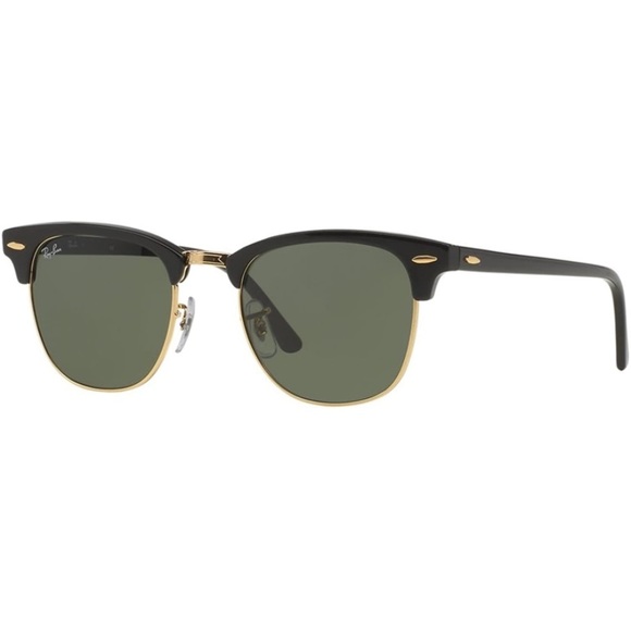 Ray-Ban 3016 Clubmaster Black Gold Tortoise Classics Sunglasses Black Gold - Picture 2 of 16